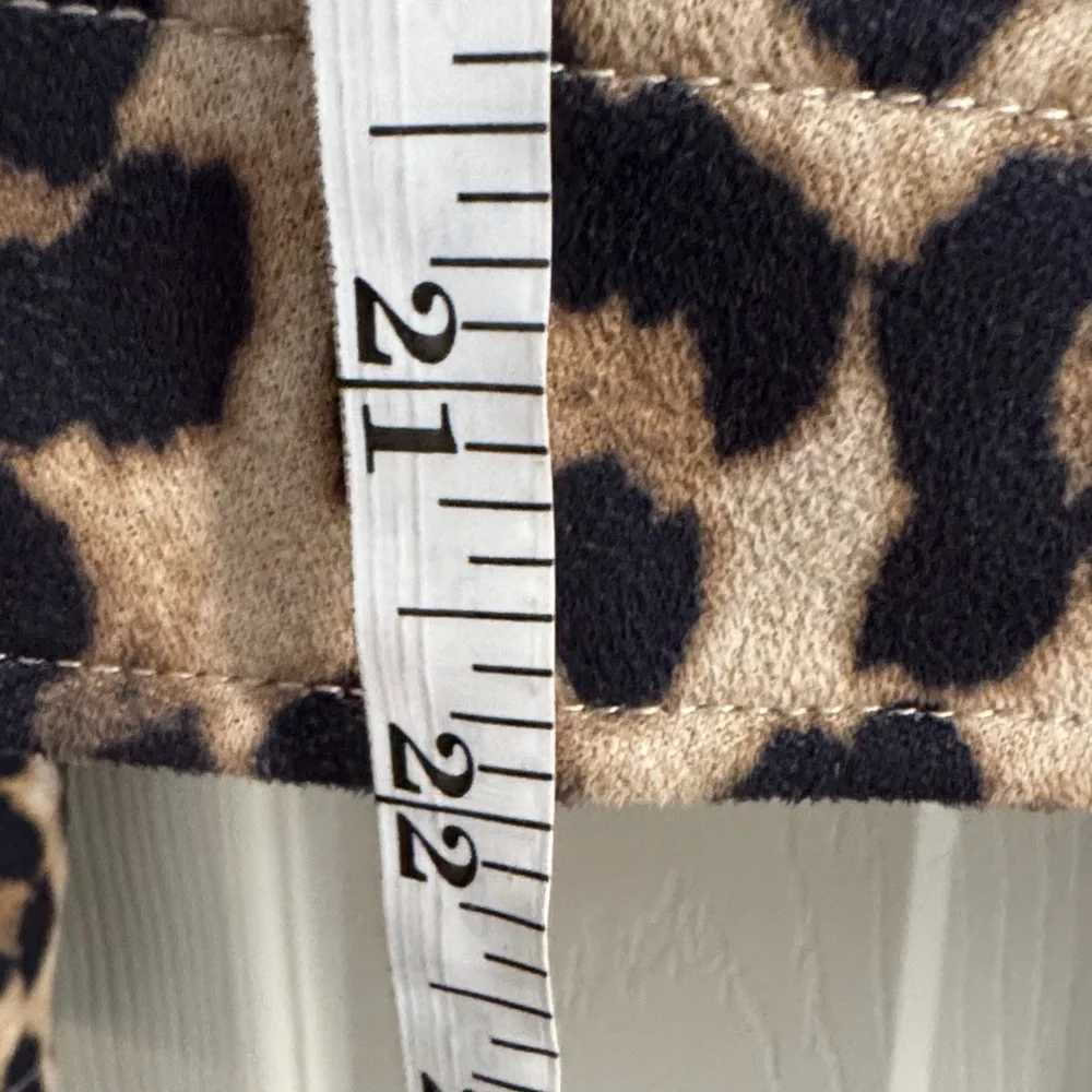 Easel Los Angeles Leopard Print Moto Jacket Women’s M - Picture 4 of 8